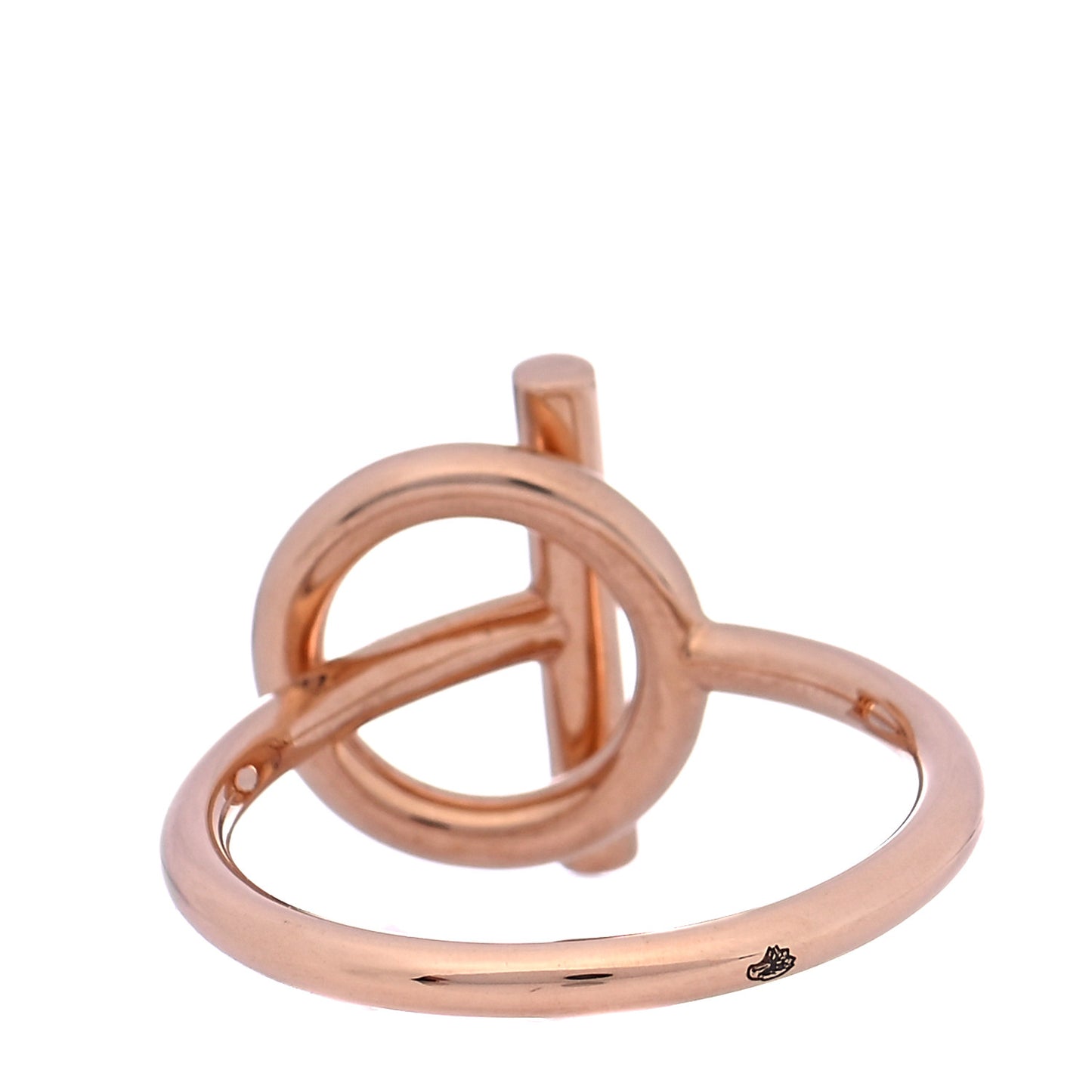 18K Rose Gold Diamond PM Echappee Ring 54 6.75