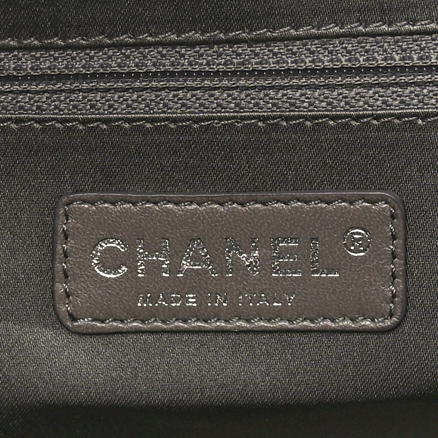 Chanel Lambskin East West Soho Shopper Black 6 of 10