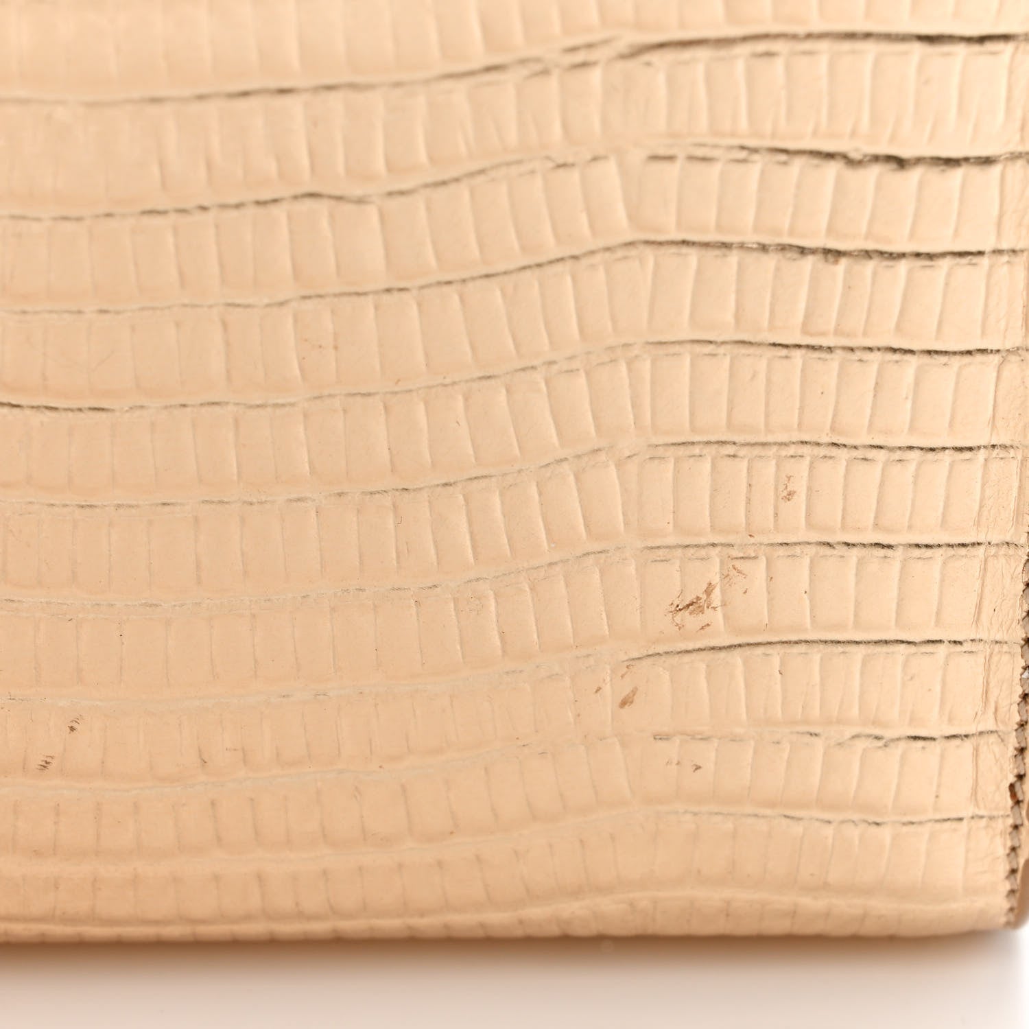 Saint Laurent Metallic Calfskin Crocodile Embossed Small Classic Monogram Kate Tassel Satchel Gold 11 of 12