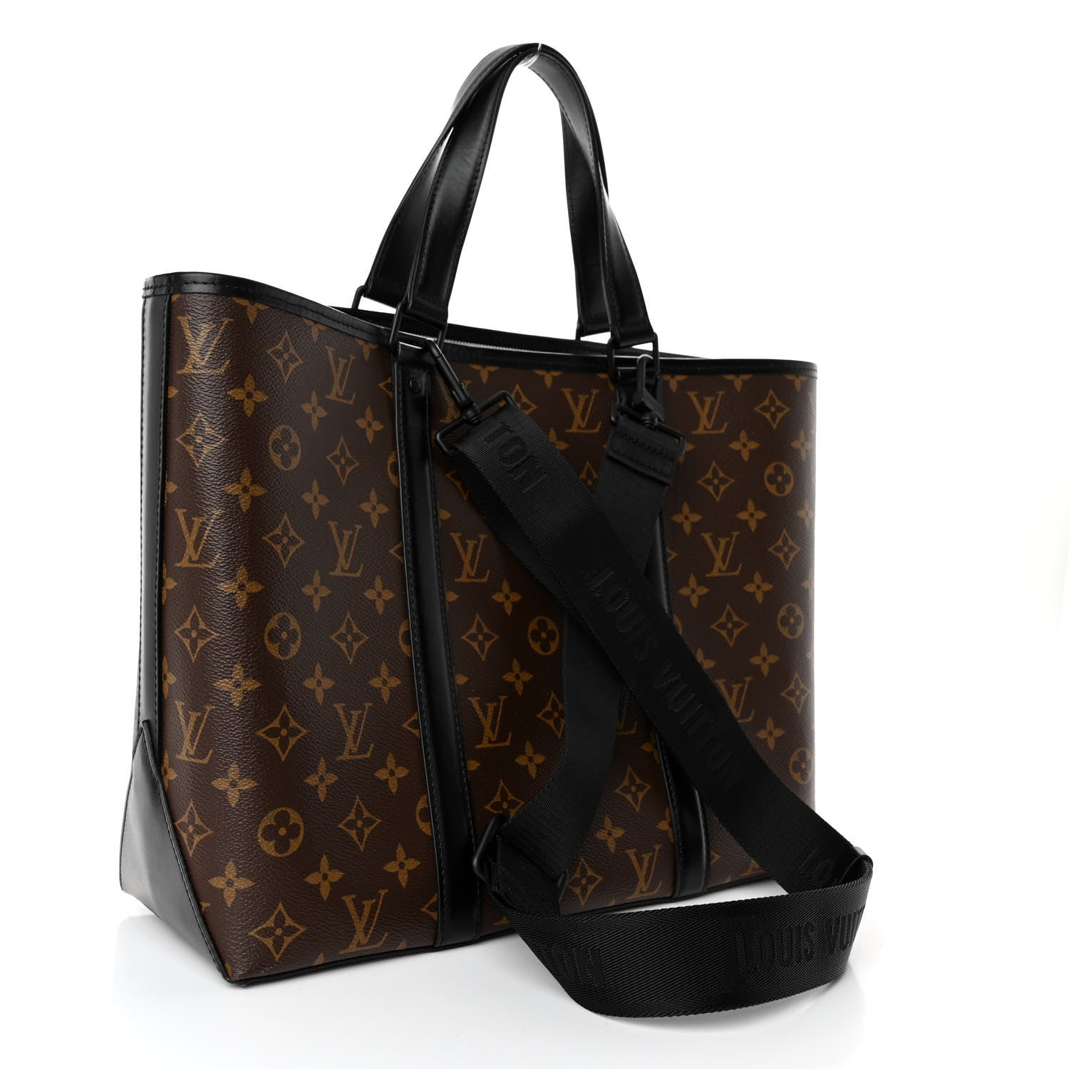 Louis Vuitton Monogram Macassar Weekend Tote PM 3 of 10