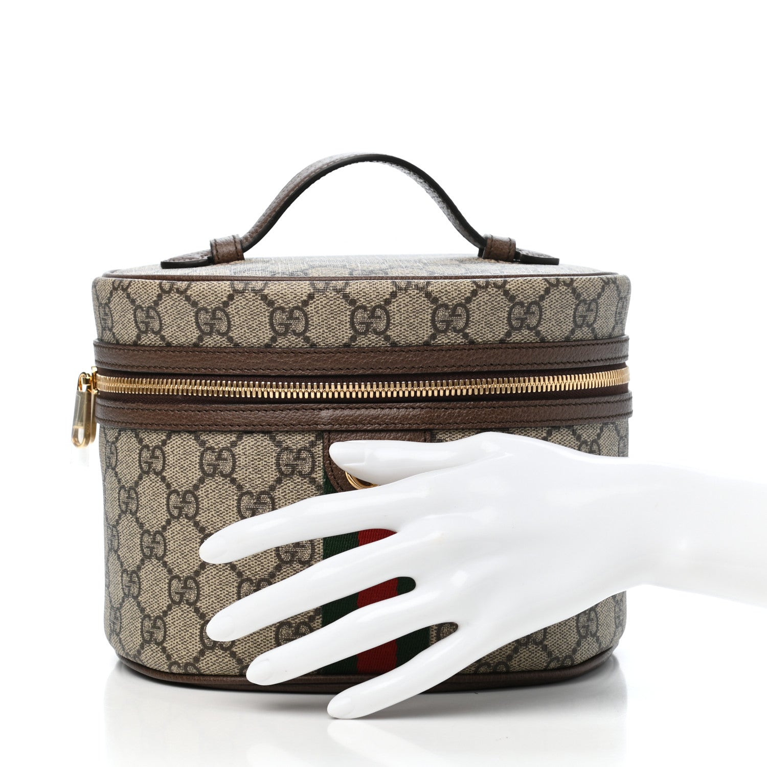 Gucci GG Supreme Monogram Ophidia Vanity Cosmetic Case 2 of 8