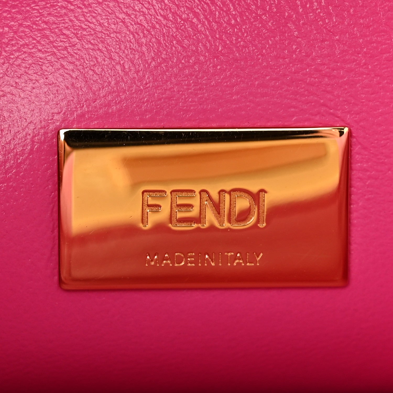Fendi Camoscio Line Embossed Small Peekaboo Click Bag Lollypop 7 of 10