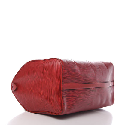 Louis Vuitton Epi Speedy 35 Castillan Red 4 of 18