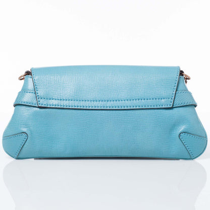 Gucci Leather Horsebit Clutch Turquoise 3 of 8