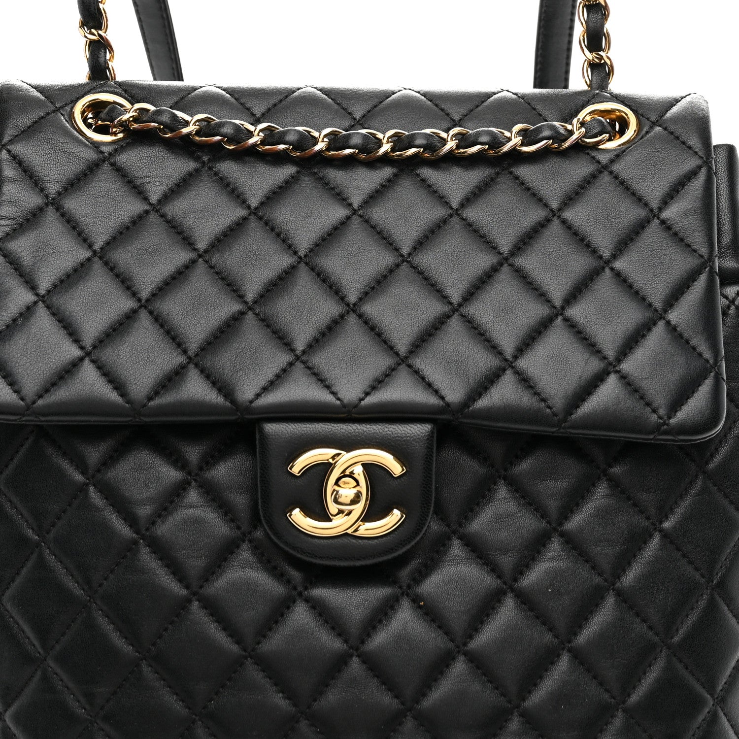 Chanel Lambskin Quilted Large Urban Spirit Backpack Black 8 of 10