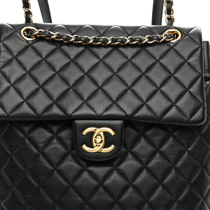 Chanel Lambskin Quilted Large Urban Spirit Backpack Black 8 of 10