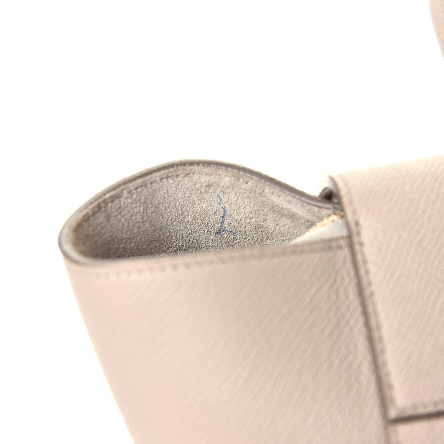 Drummed Calfskin Small Belt Bag Light Taupe