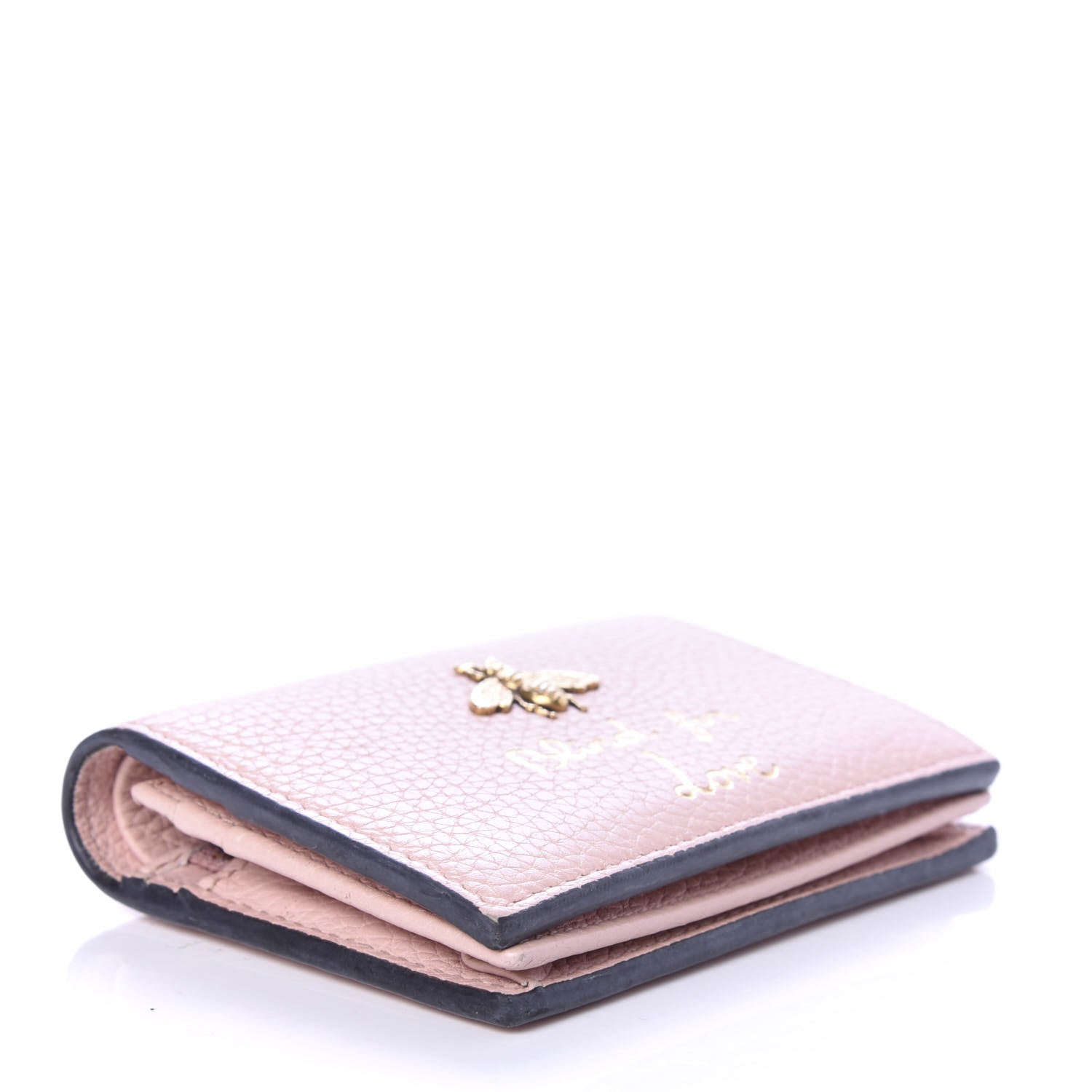 Gucci Cellarius Calfskin Blind for Love Animalier Card Case Perfect Pink 4 of 7