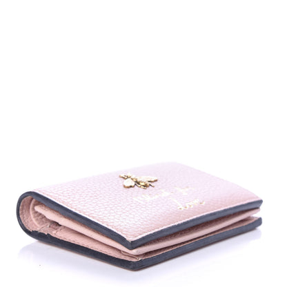 Gucci Cellarius Calfskin Blind for Love Animalier Card Case Perfect Pink 4 of 7