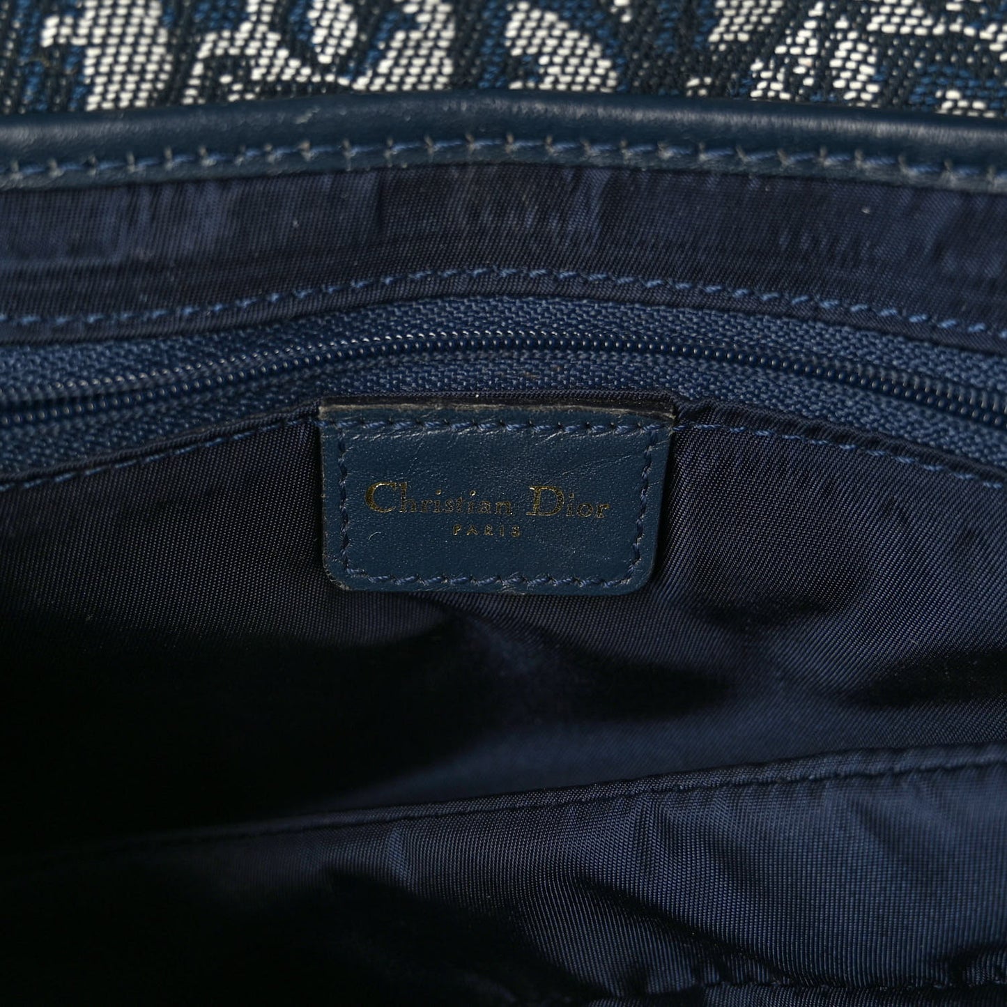 Monogram Saddle Bag Blue