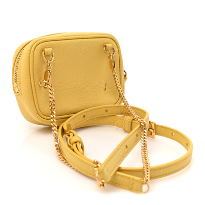 Saint Laurent Grain De Poudre Matelasse Monogram Baby Lou Camera Bag Light Chartreuse 3 of 13