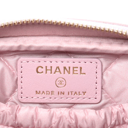 Chanel Caviar Quilted Small Curvy Pouch Cosmetic Case Light Pink 7 of 8