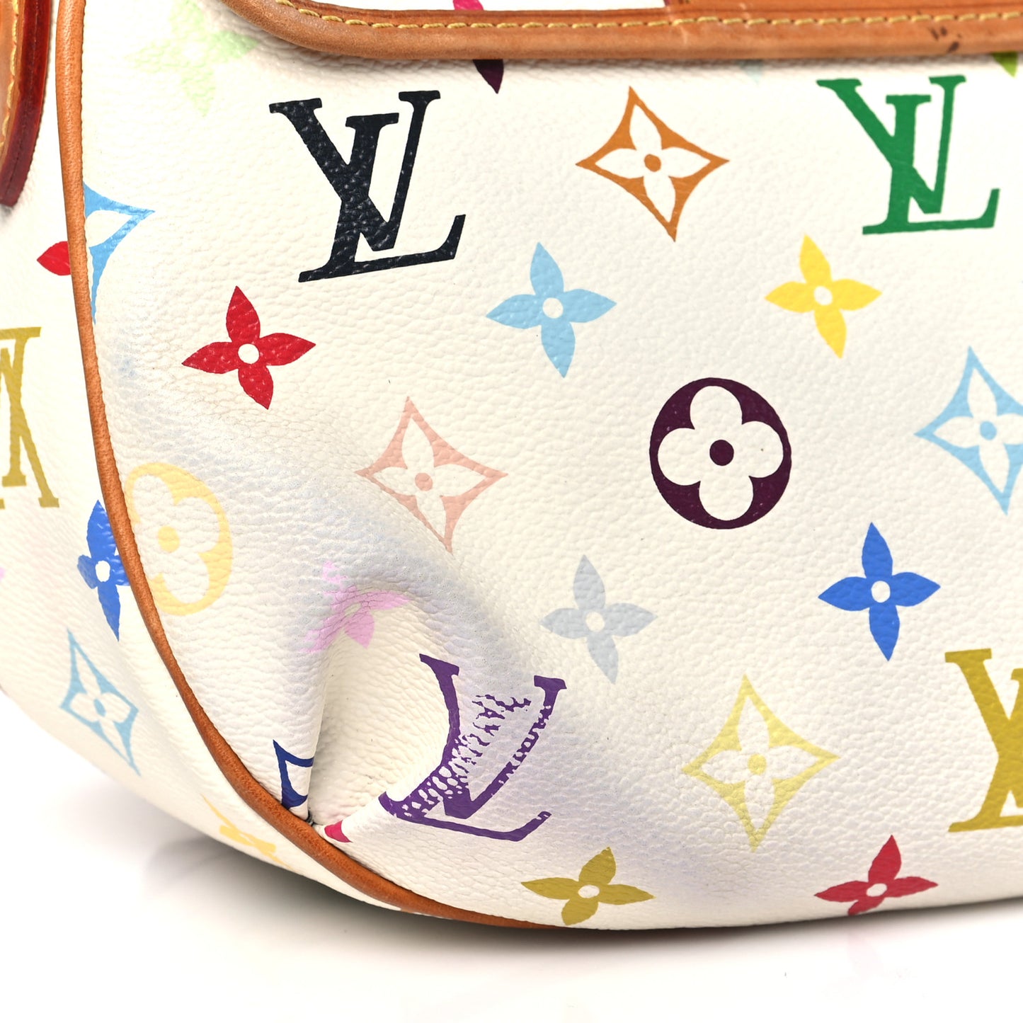 Monogram Multicolor Patti White