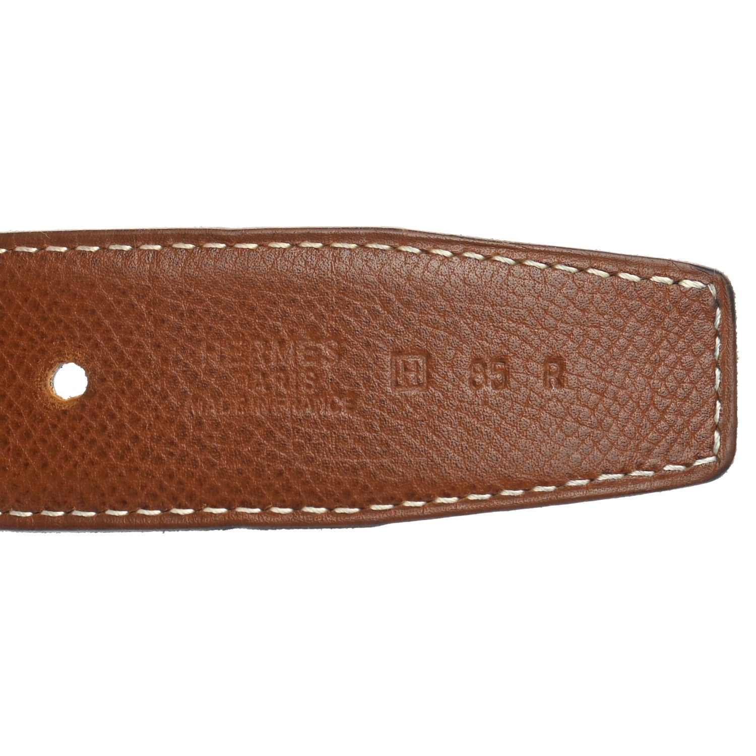 Hermes Box Epsom 32mm H Belt 85 Black Gold 5 of 6