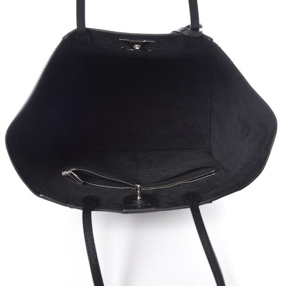 Louis Vuitton Calfskin Lockme Cabas Black 5 of 7