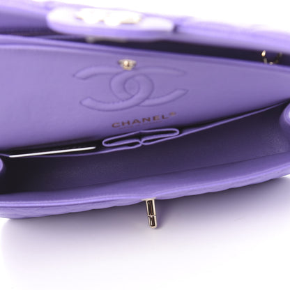 Chanel Caviar Quilted Small Double Flap Purple 4 of 11