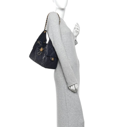 Chanel Caviar Quilted Small Chanel 25 Handbag Dark Navy 2 of 10