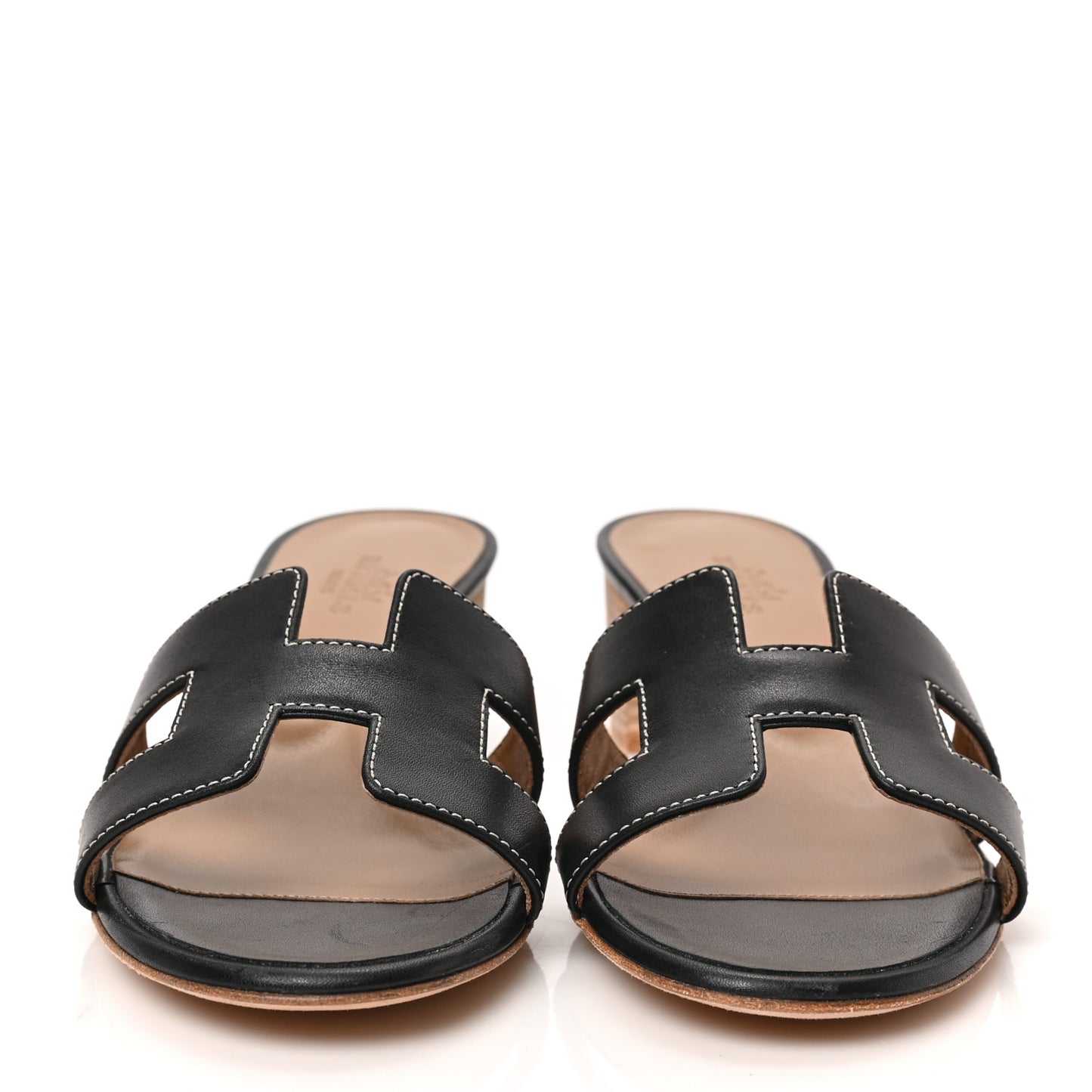 Calfskin Oasis Sandals 36.5 Black