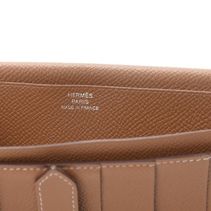 Hermes Epsom Bearn Gusset Wallet Gold 6 of 9
