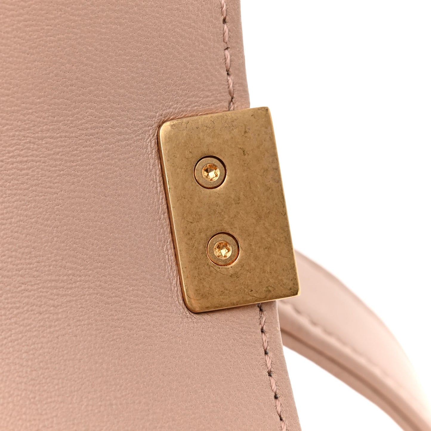 Lambskin Chevron Chain Stitched Medium Boy Flap Beige