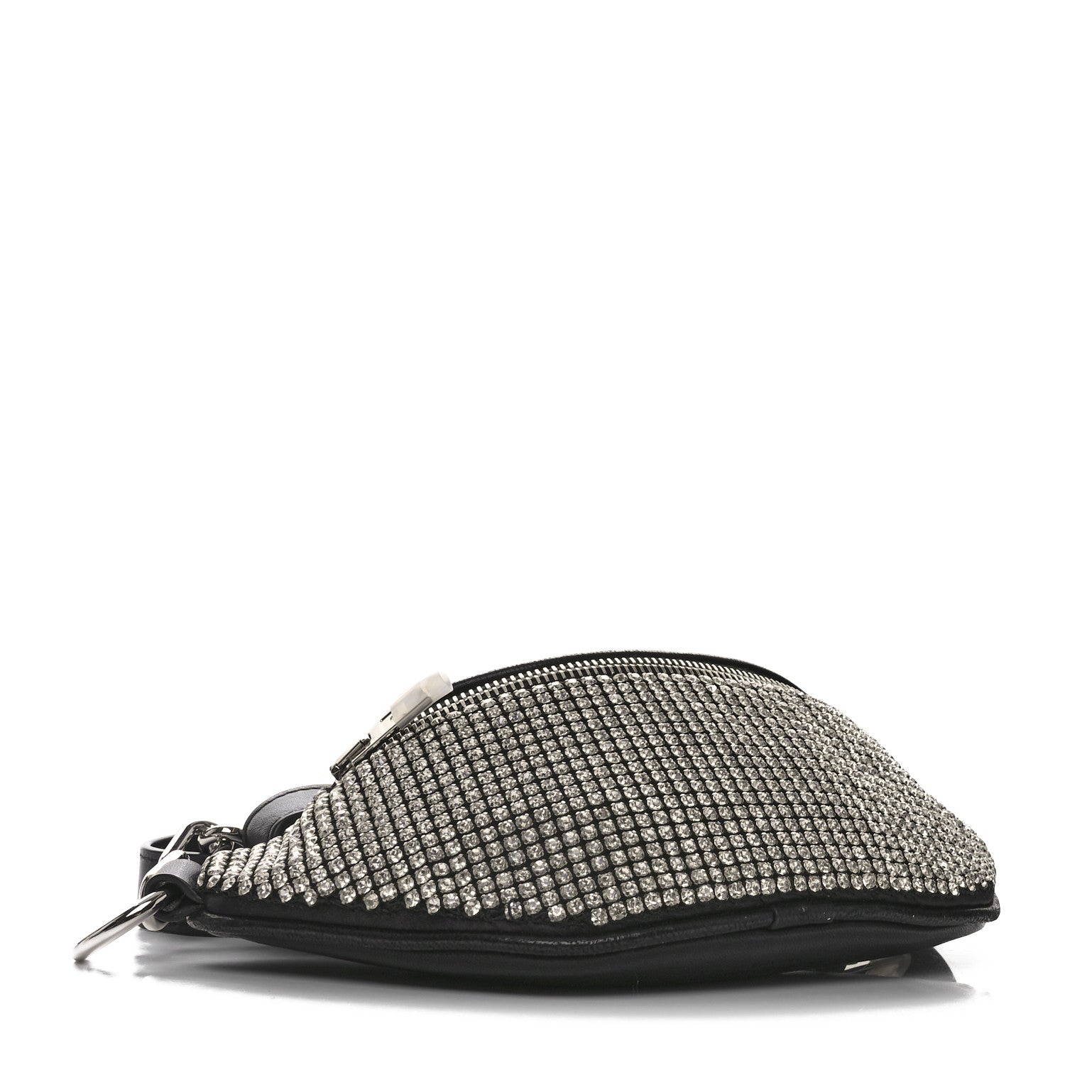 Alexander Wang Rhinestone Mesh Mini Attica Belt Bag Black 4 of 9
