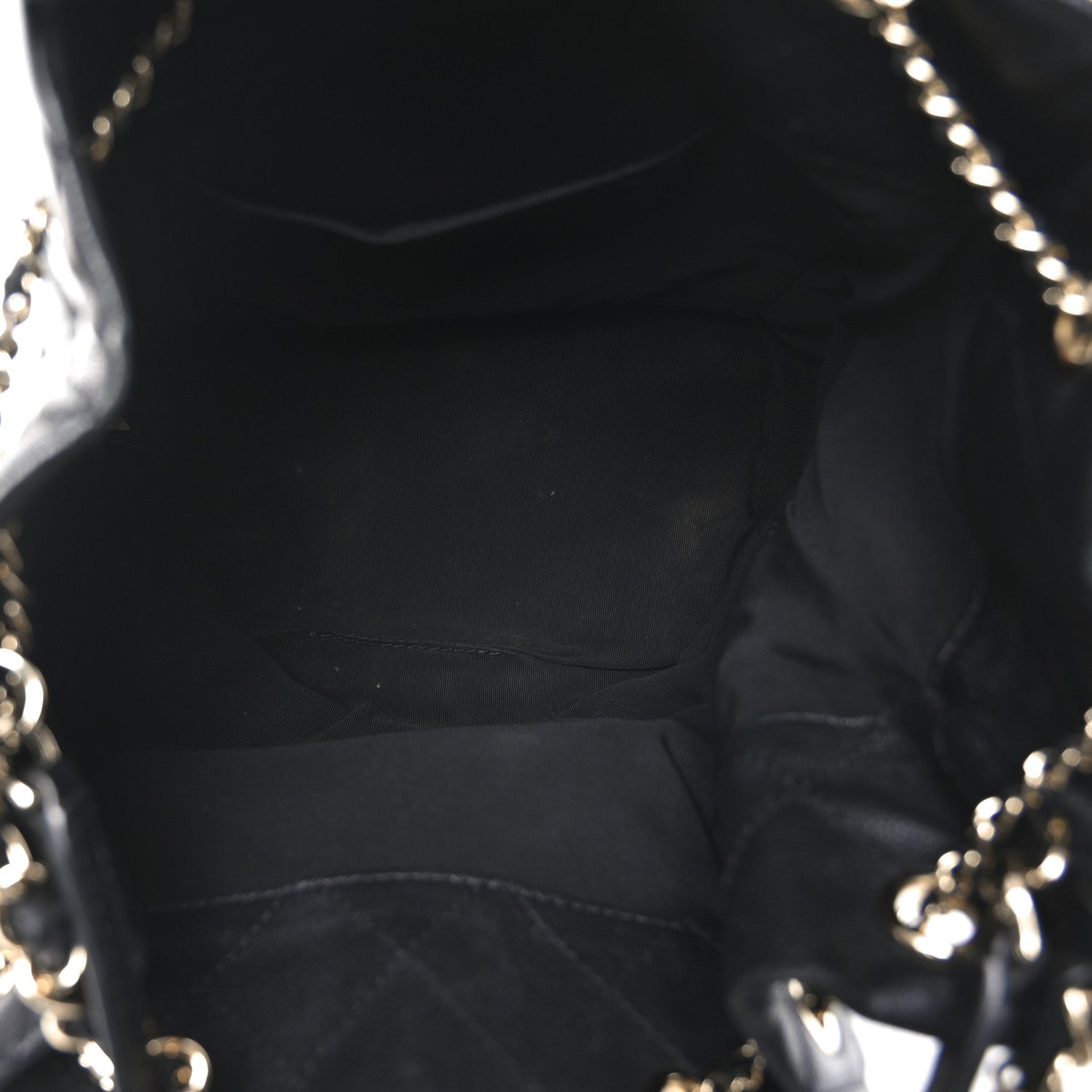 Chanel Caviar Quilted Large Rolled Up Bucket Drawstring Bag Black 5 of 10