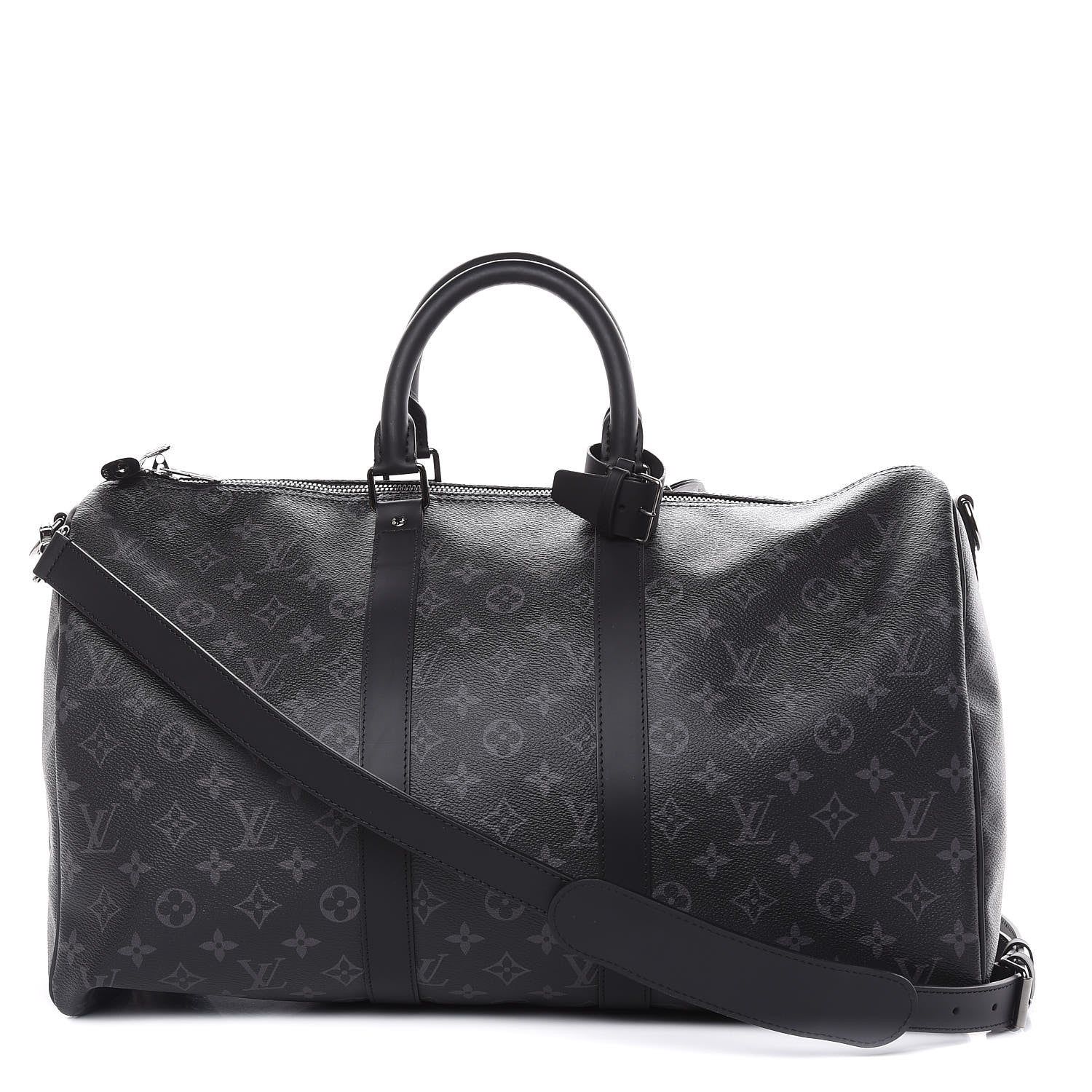 Louis Vuitton Monogram Eclipse Keepall Bandouliere 45 1 of 12