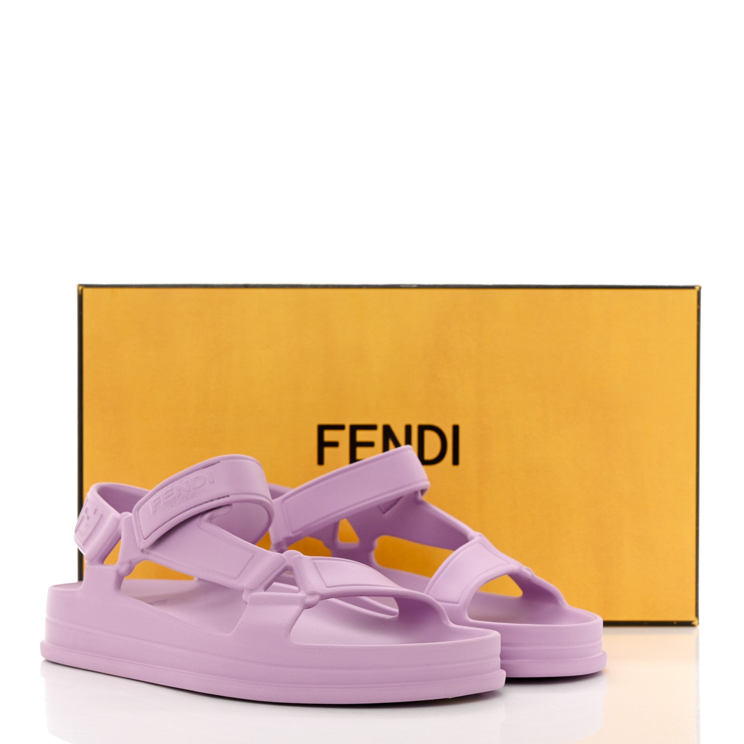 Fendi Rubber FF Sporty Hiker 25mm Sandals 36 Violetta 8 of 8