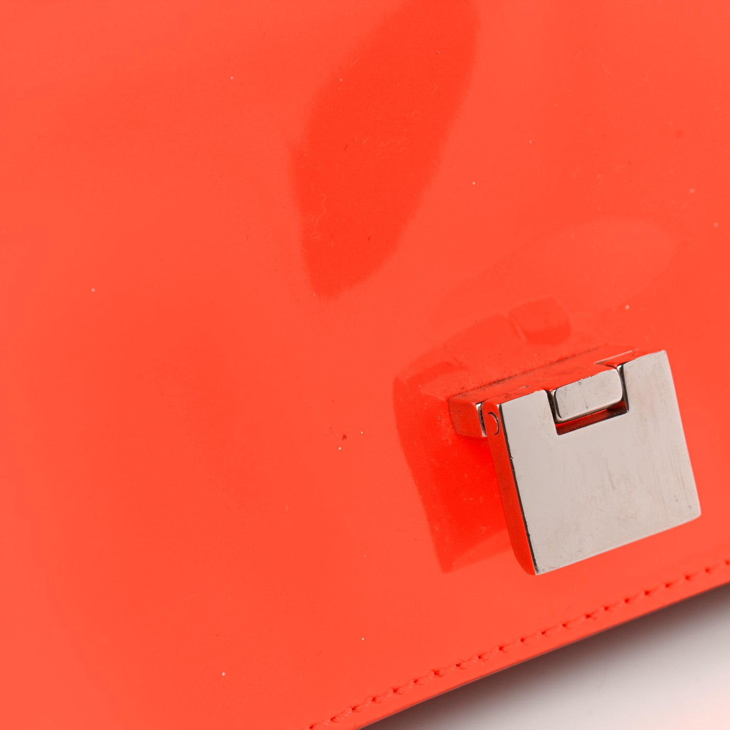 Jimmy Choo Patent Suede Rebel Crossbody Bag Orange 9 of 9