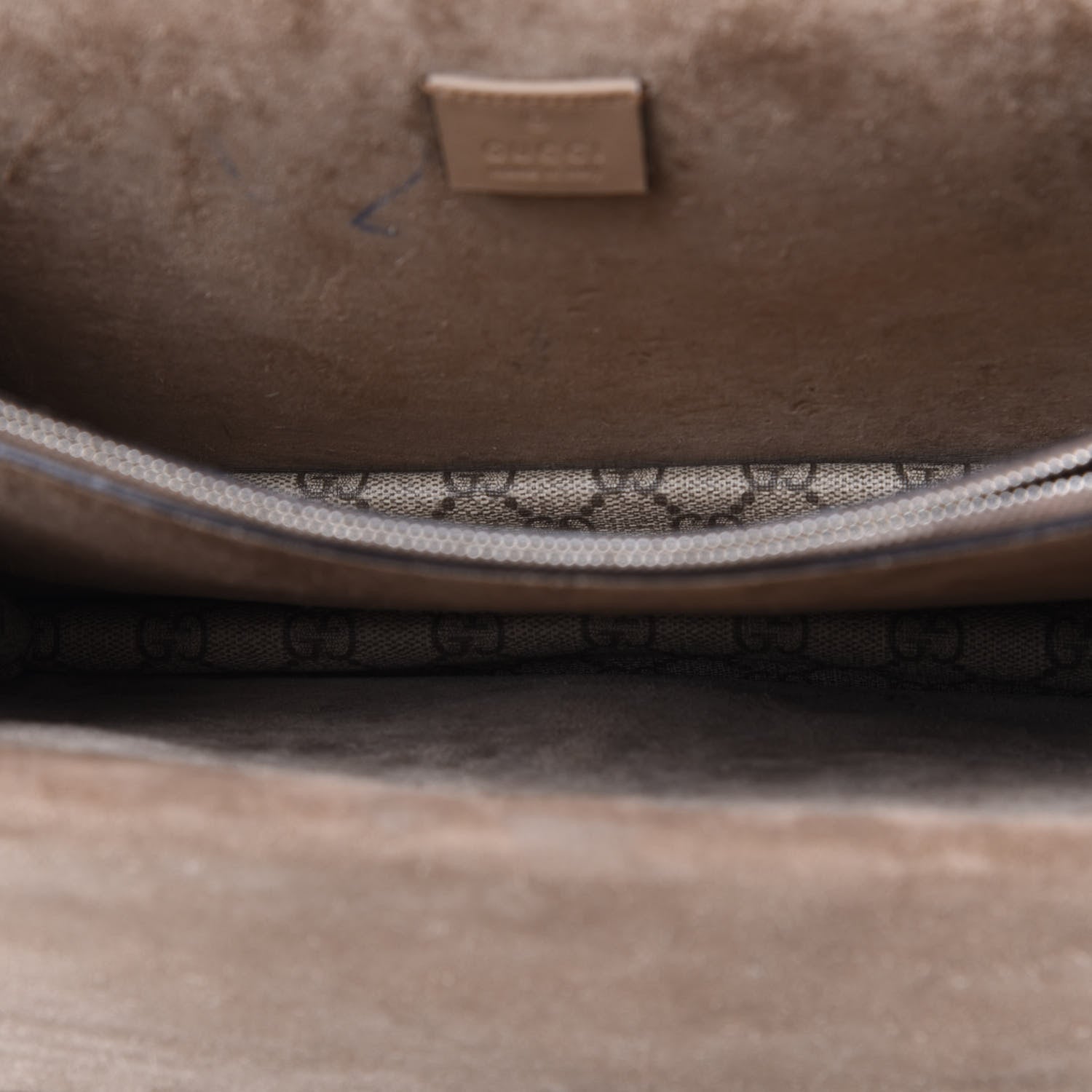 Gucci GG Supreme Monogram Medium Dionysus Shoulder Bag Taupe 4 of 8