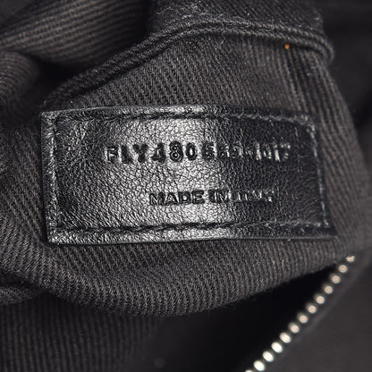 Saint Laurent Grained Calfskin Sac De Jour Souple Backpack Navy 7 of 7
