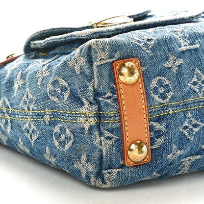 Louis Vuitton Monogram Denim Baggy PM Blue 8 of 13