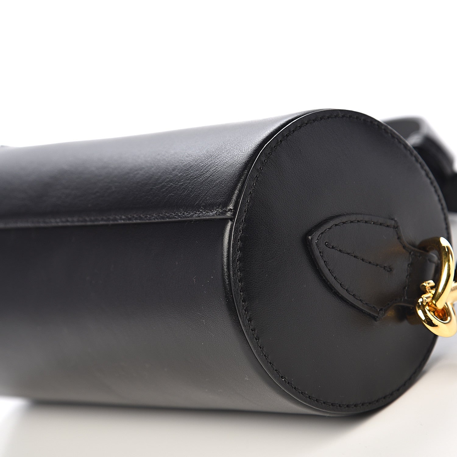Burberry Calfskin Kingdom The Barrel Bag Black 8 of 10