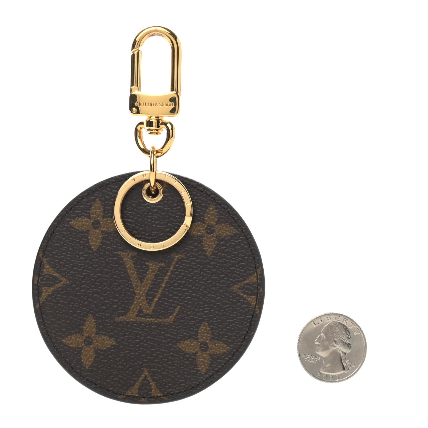 Monogram Reverse Key Holder Bag Charm