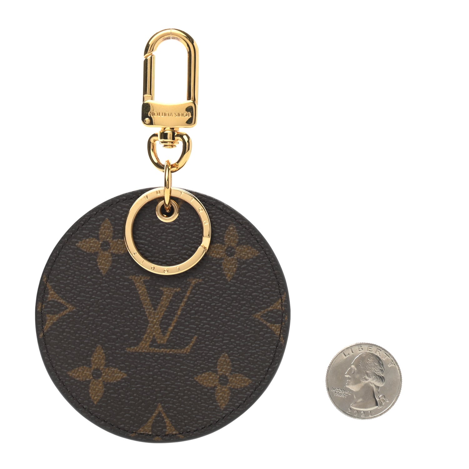 Louis Vuitton Monogram Reverse Key Holder Bag Charm 2 of 3