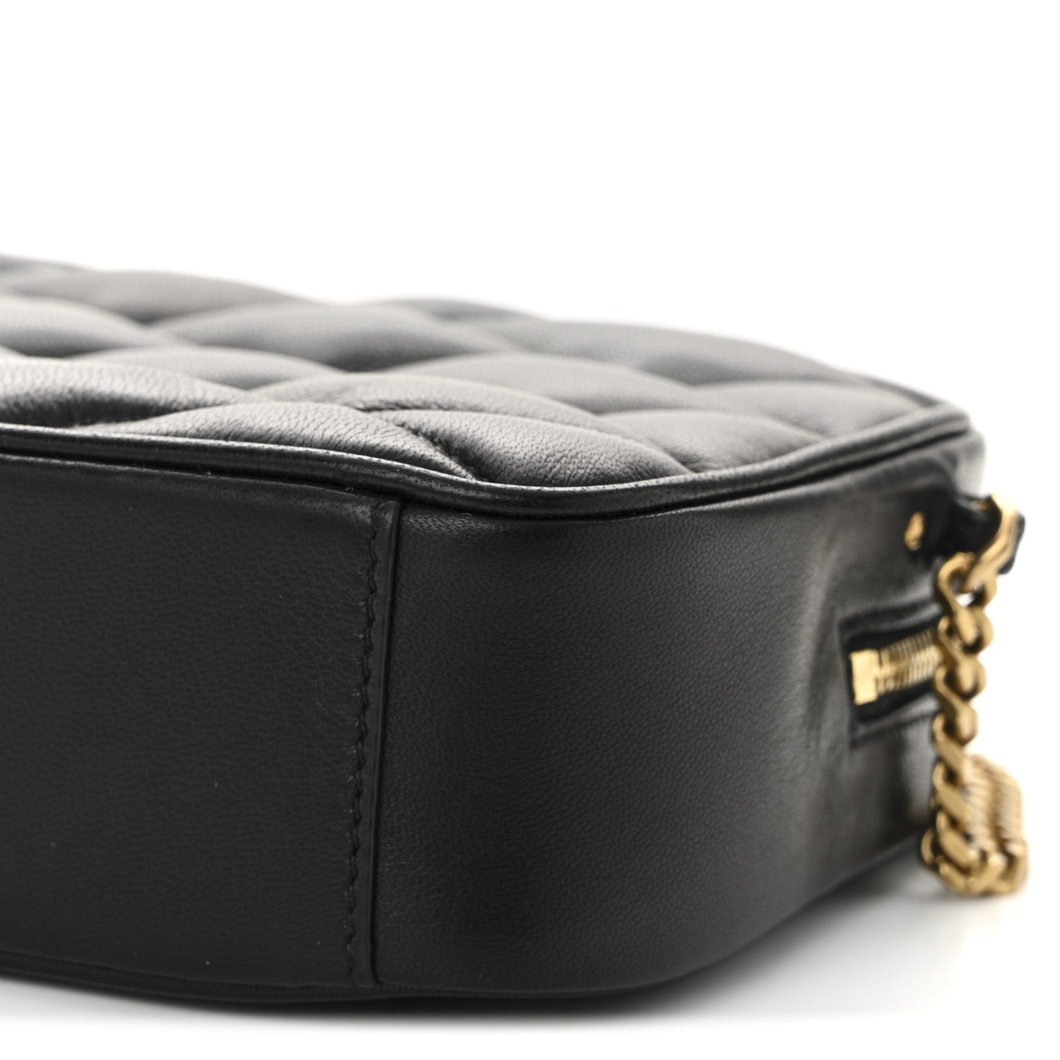 Saint Laurent Lambskin Quilted Mini Camera Bag Black 10 of 11