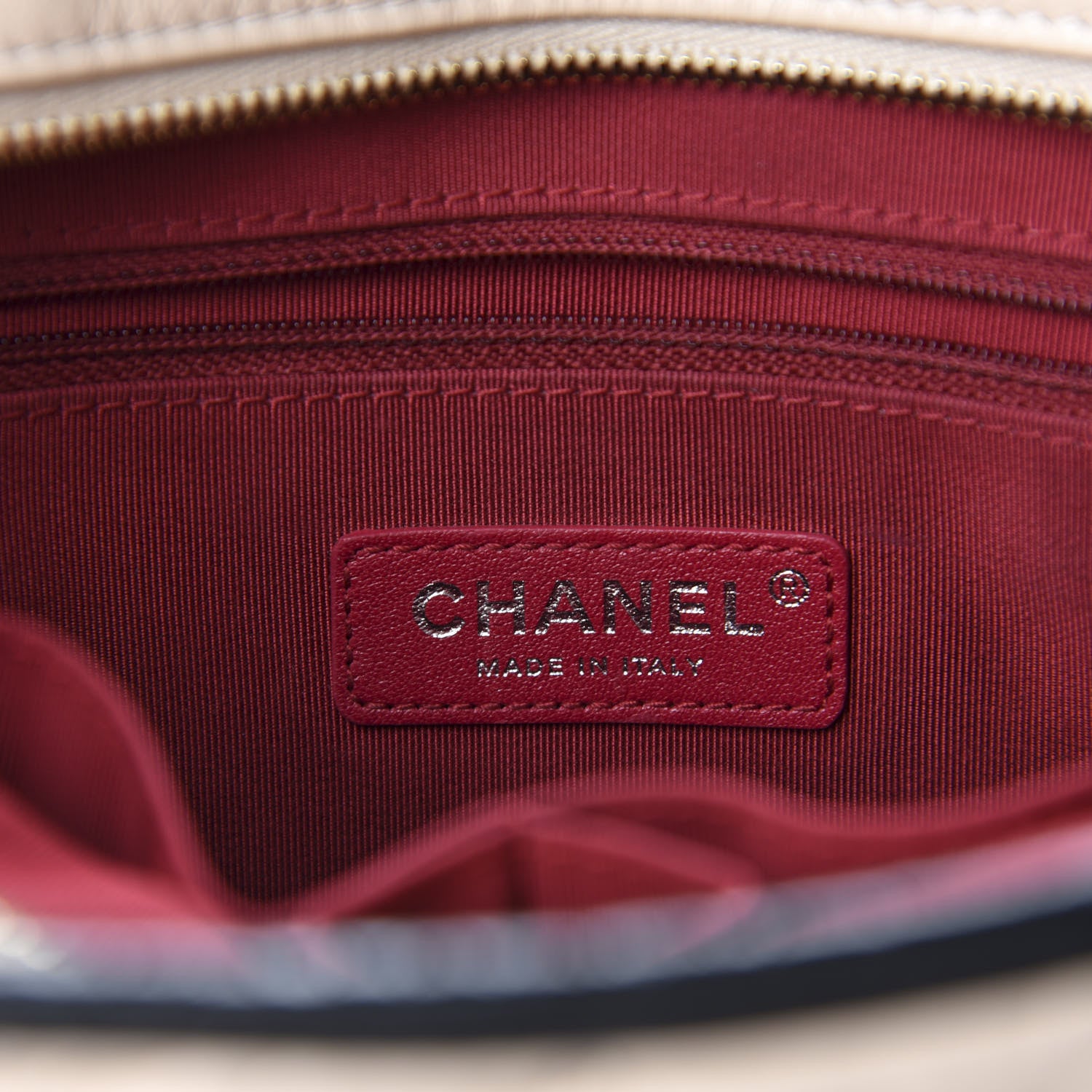 Chanel Aged Calfskin Quilted Medium Gabrielle Hobo Beige Black 8 of 11