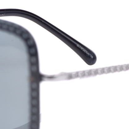 Chanel Square Removable Chain Sunglasses 4244 Grey 7 of 9