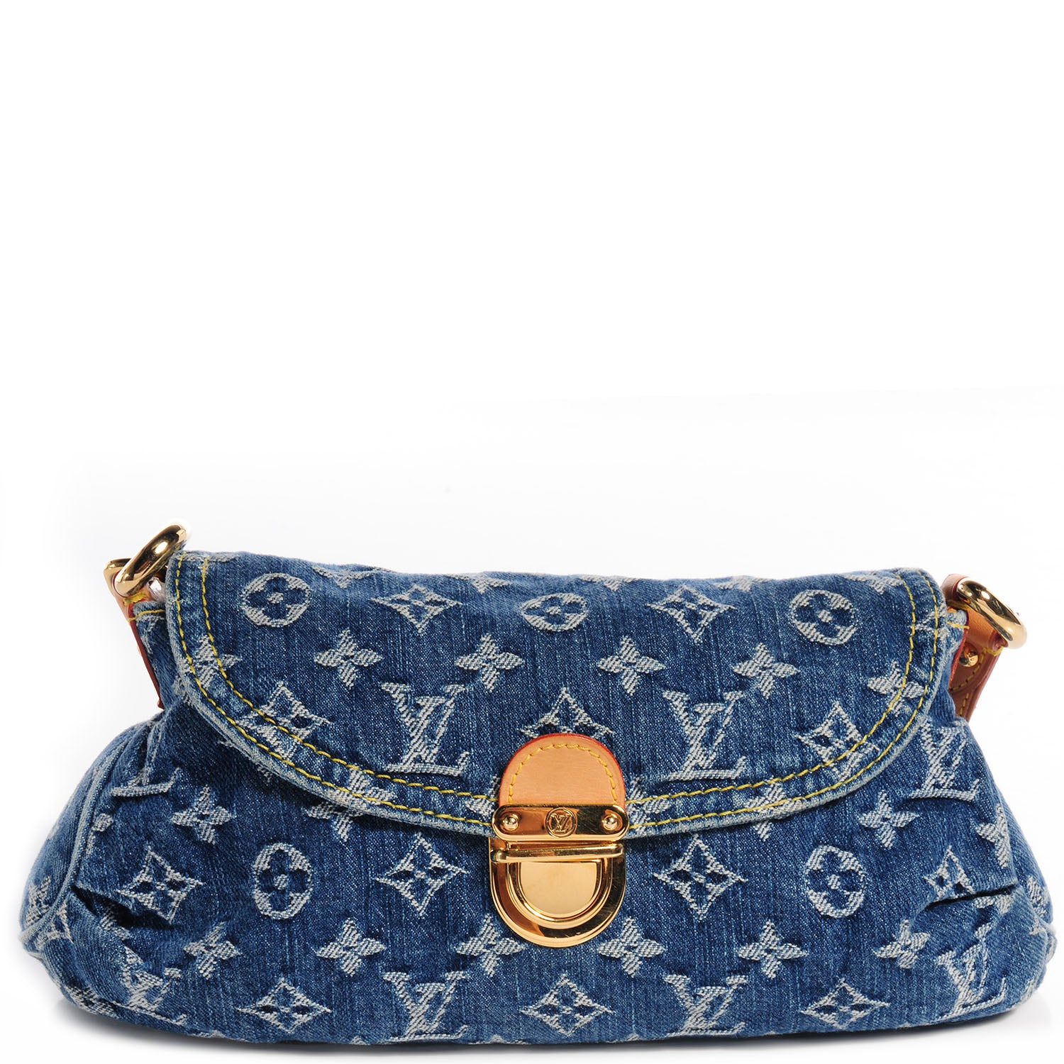 Louis Vuitton Monogram Denim Mini Pleaty Blue 1 of 7