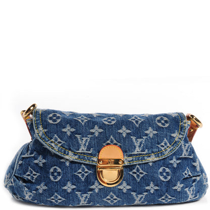 Louis Vuitton Monogram Denim Mini Pleaty Blue 1 of 7