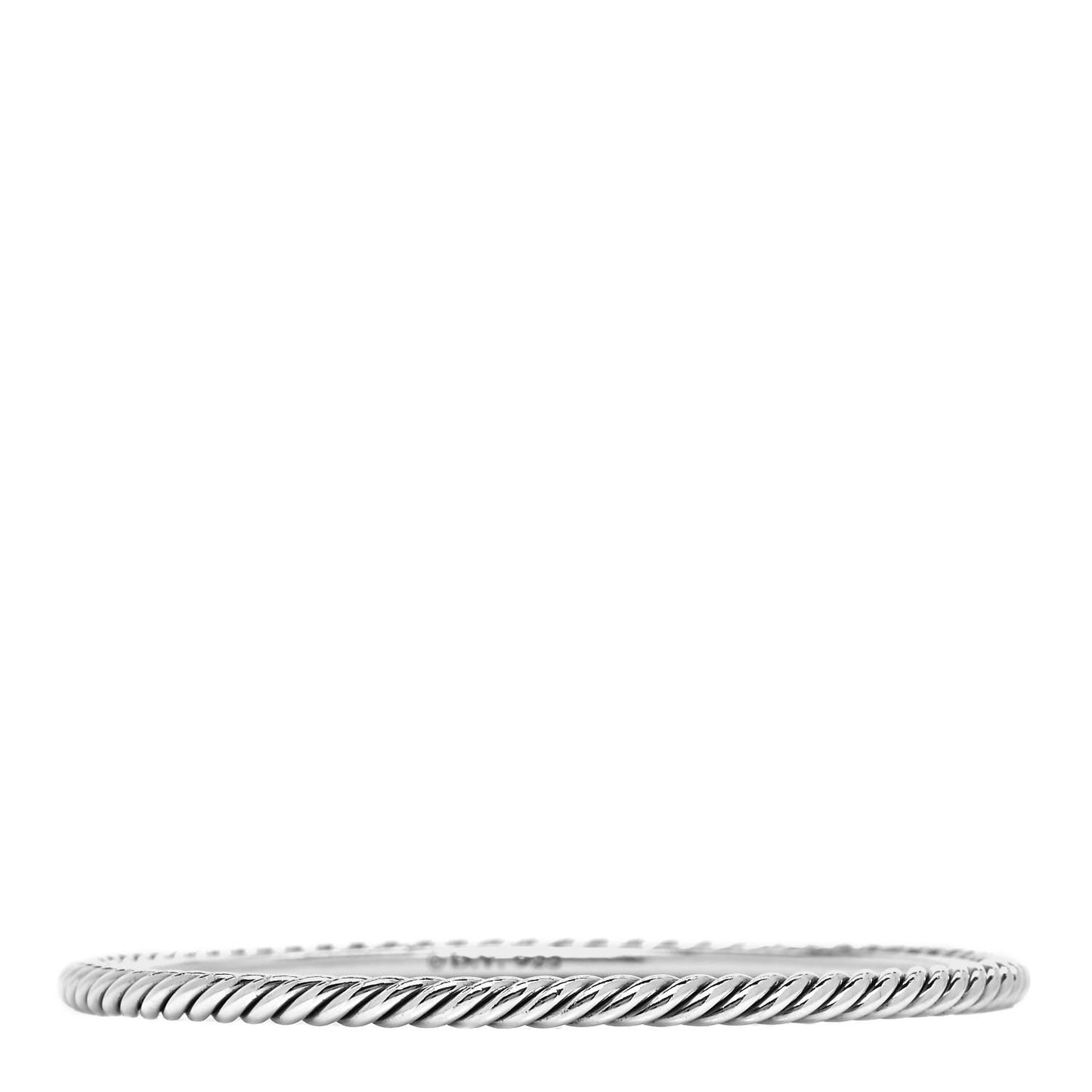 Sterling Silver 4mm Cable Classics Bangle Bracelet
