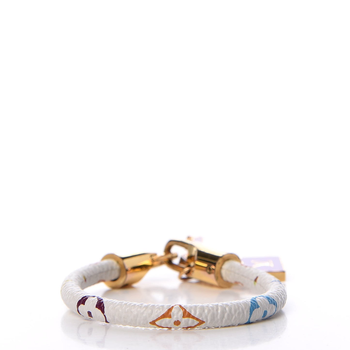 Monogram Multicolor Luck It Bracelet 17 White
