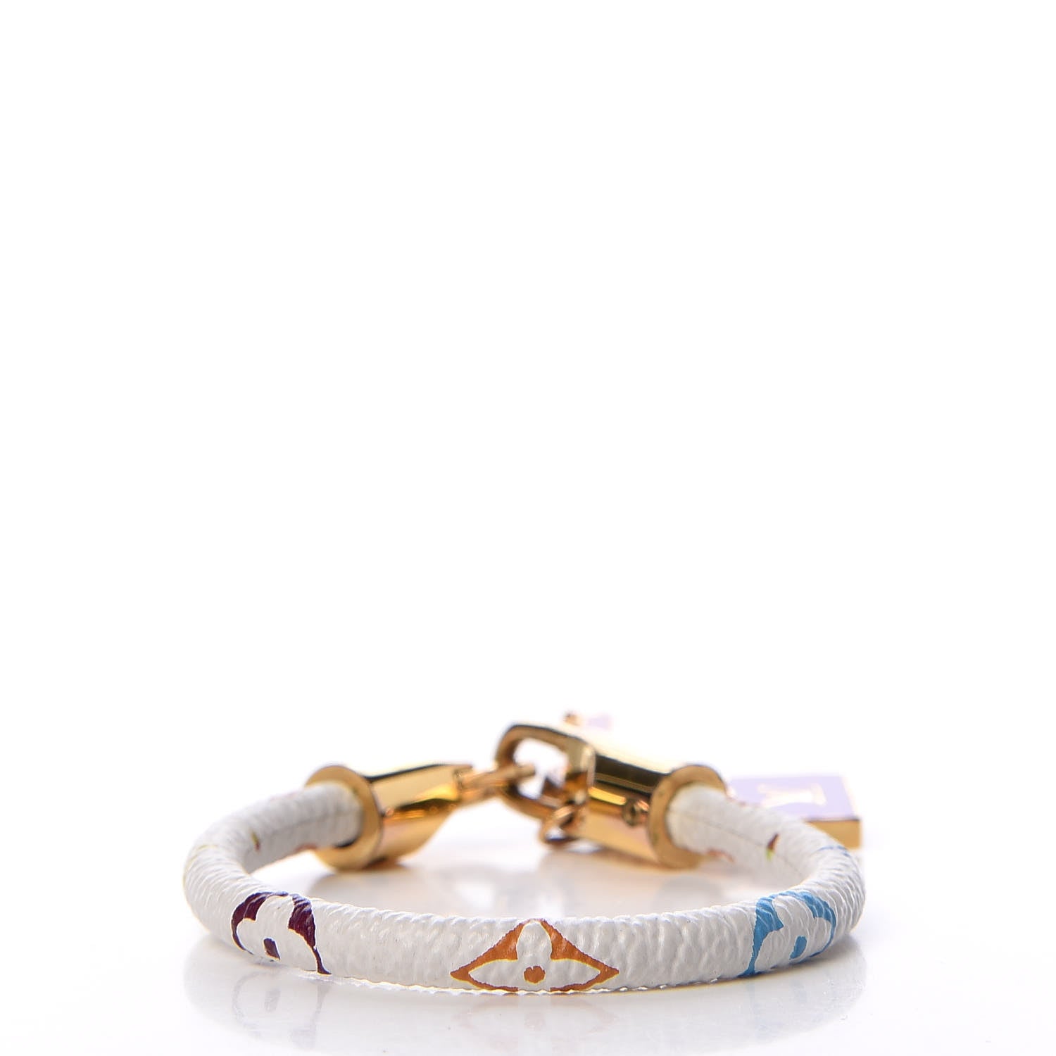 Louis Vuitton Monogram Multicolor Luck It Bracelet 17 White 3 of 4