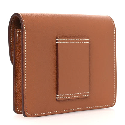 Hermes Evercolor Roulis Slim Wallet Gold 5 of 16