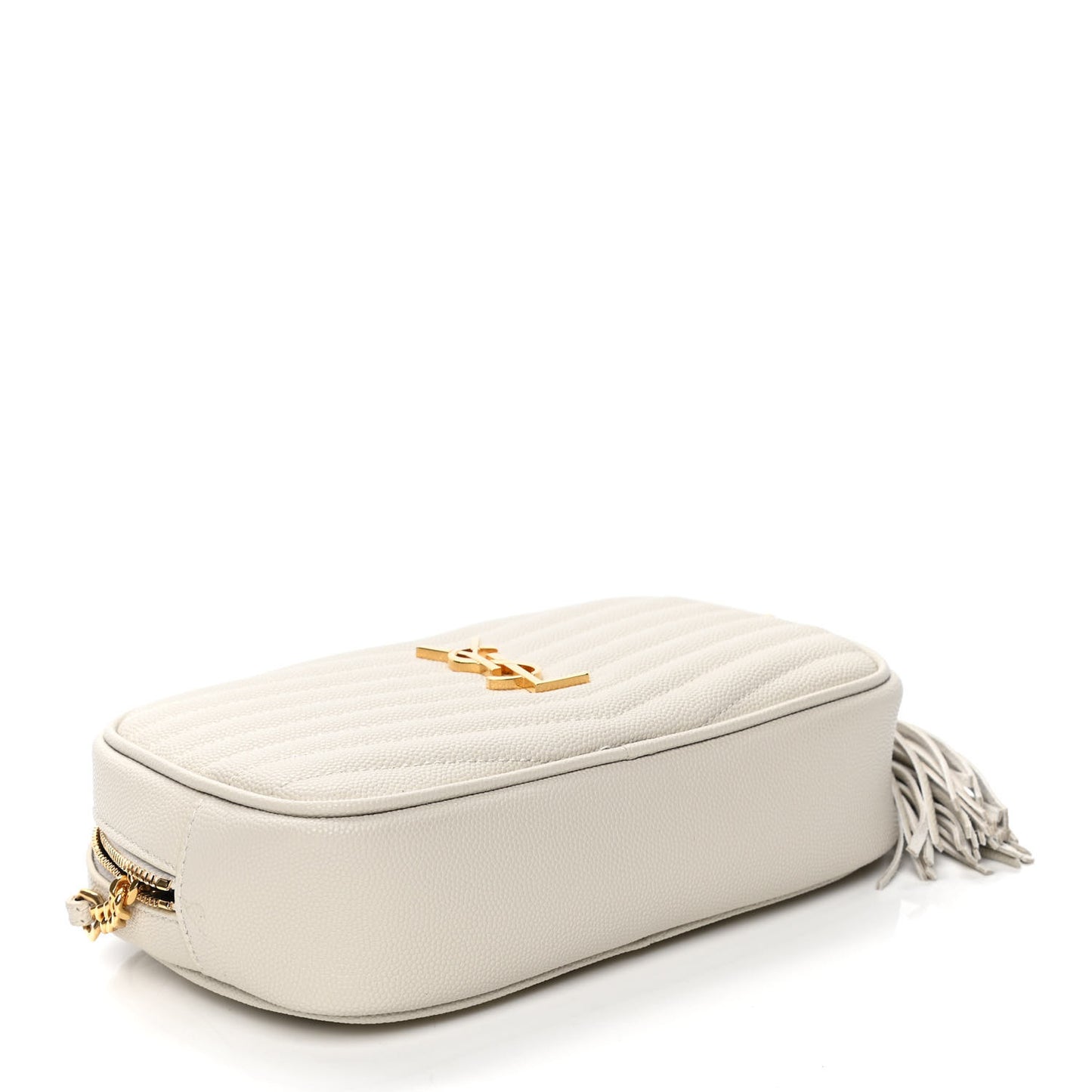 Grain De Poudre Matelasse Monogram Mini Lou Camera Bag Crema Soft