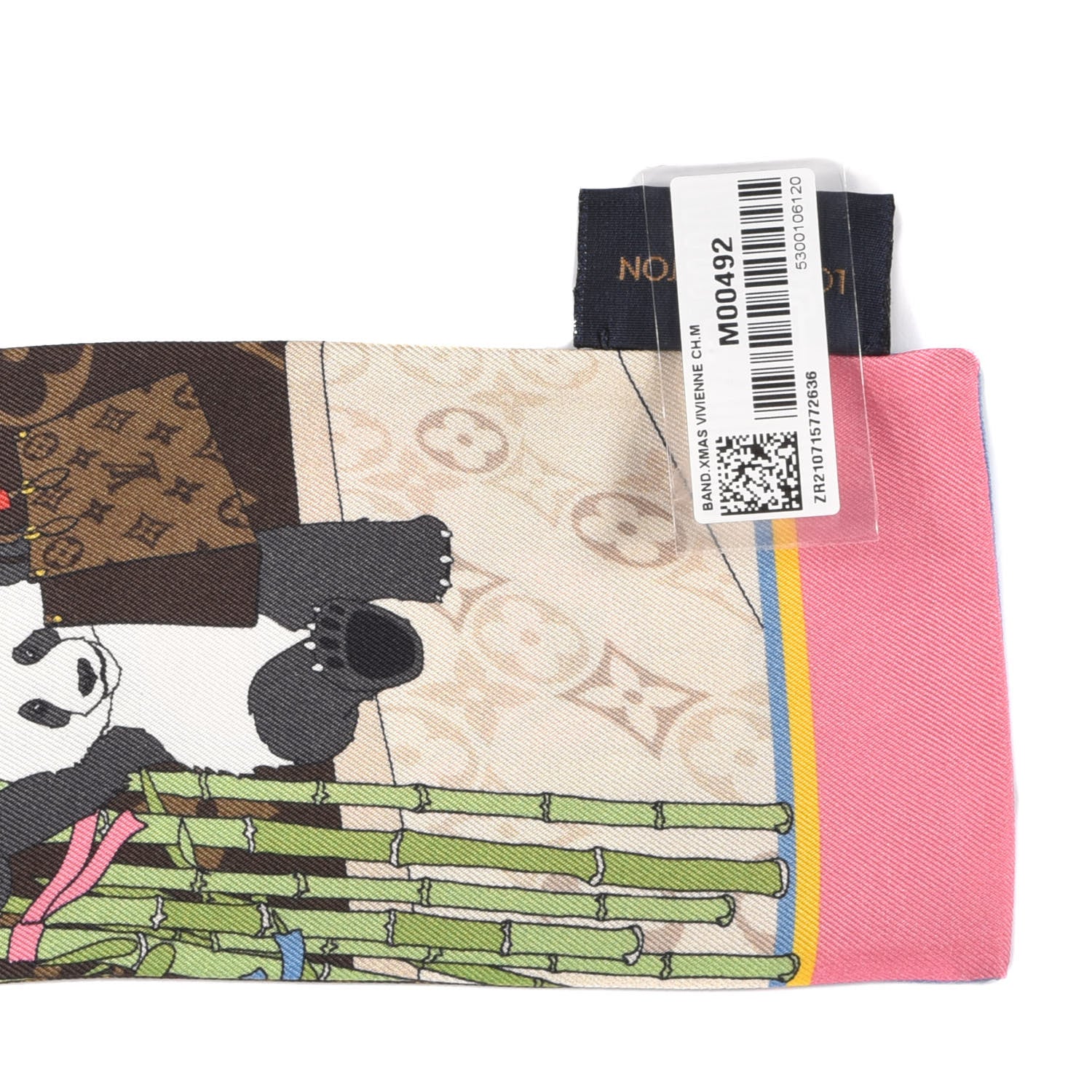 Louis Vuitton Silk Monogram 2021 Christmas Animation China Bandeau 3 of 3