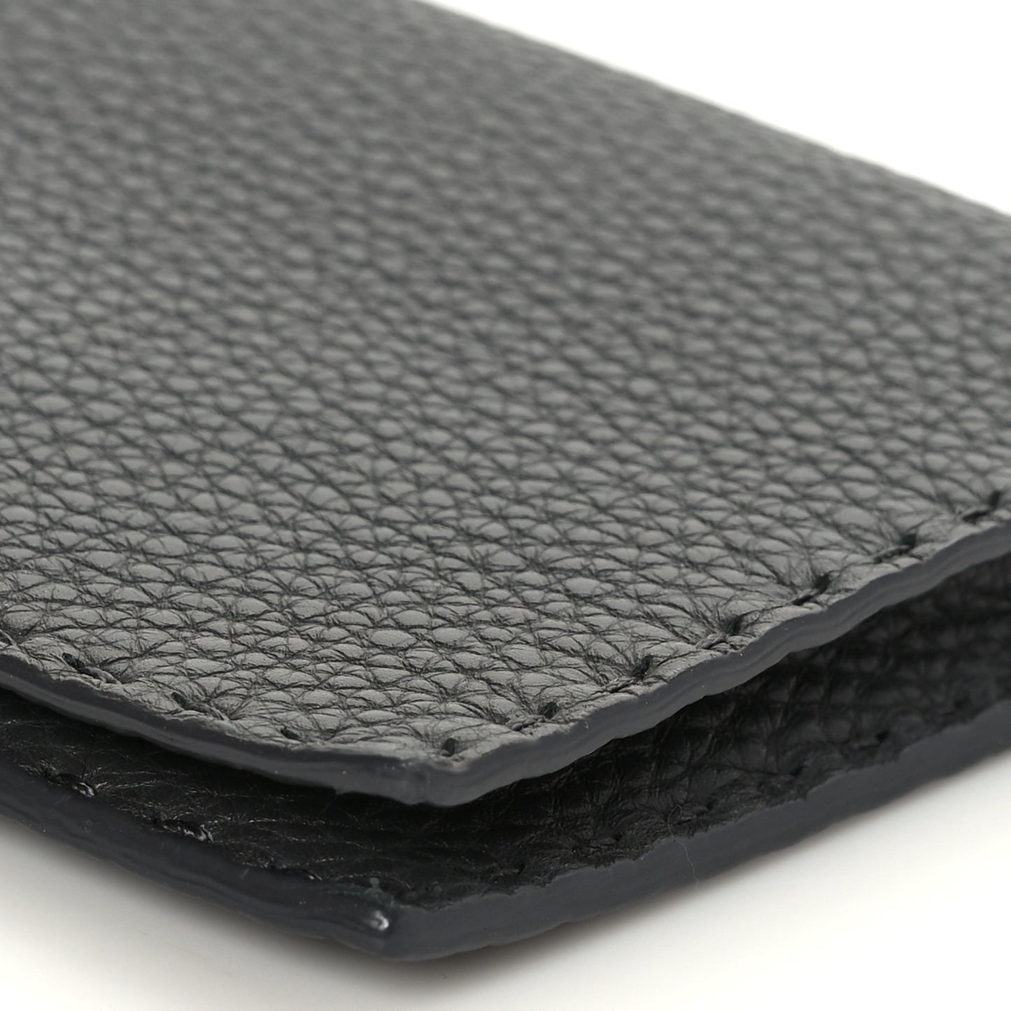 Cuoio Romano Selleria Mini Peekaboo Clutch Wallet Asfalto