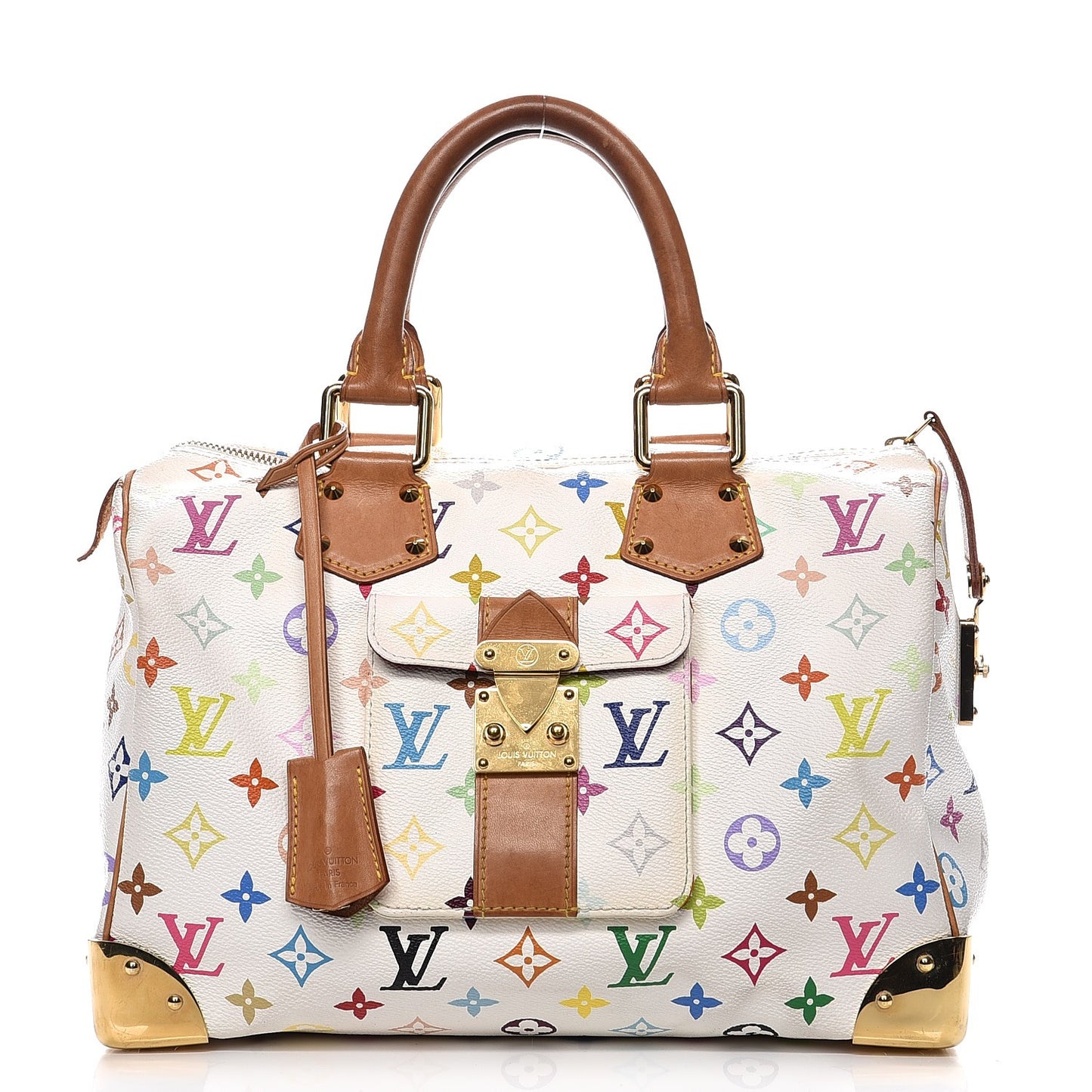 Monogram Multicolor Speedy 30 White