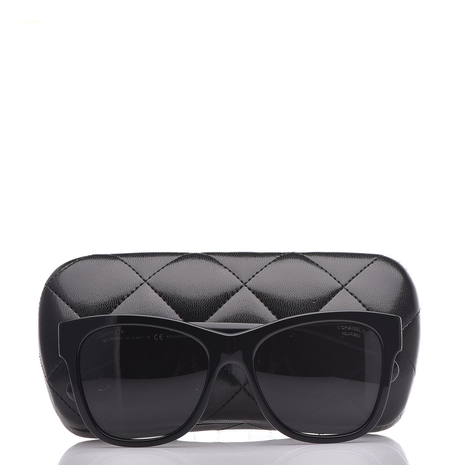 Chanel Polarized Square CC Sunglasses 5380 Black 7 of 7