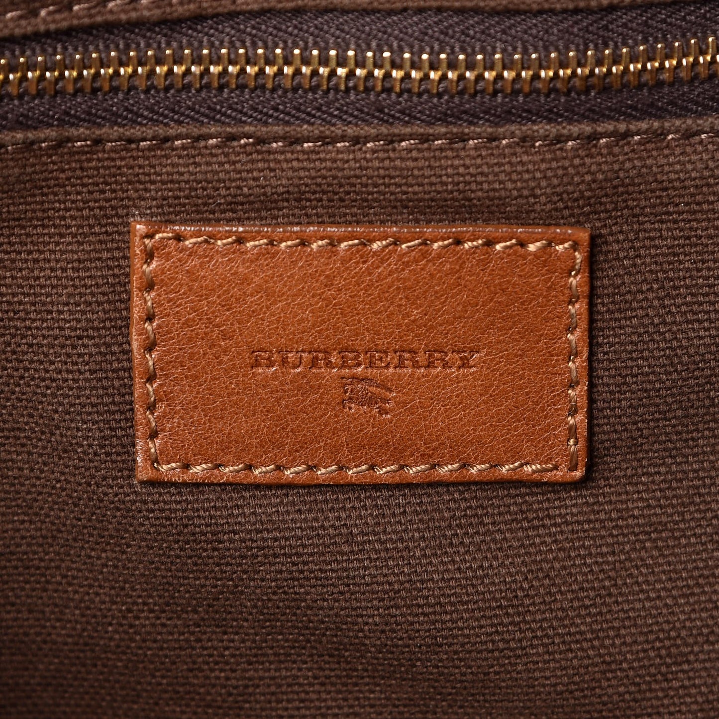 House Check Bridle Calfskin Hobo Brown